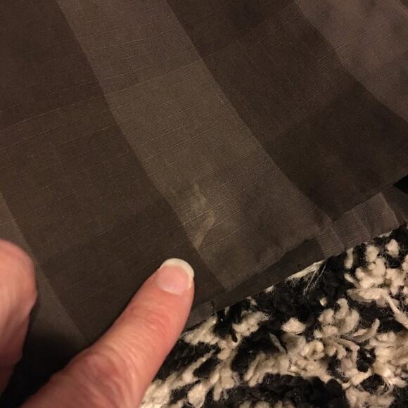 VTG STUSSY Double Breasted Check Plaid Quilted Jacket in Army green  Y2K  SZ S - Picture 10 of 16